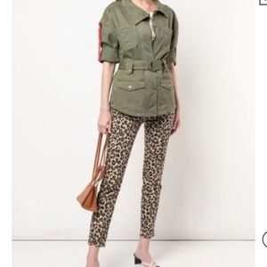 NWT VERONICA BEARD BROOKE LEOPARD PRINT SKINNY JEANS IN MULTICOLOUR